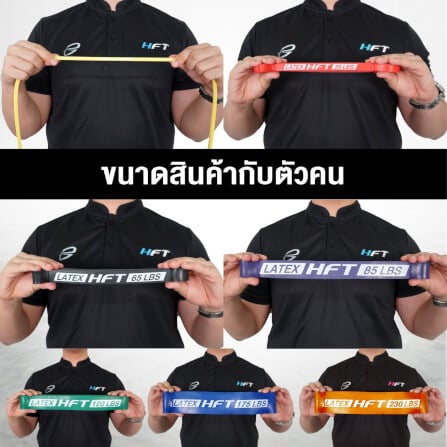 ยางยืดออกกำลังกาย Homefittools 65-175 ปอนด์ สีน้ำเงิน Latex_7